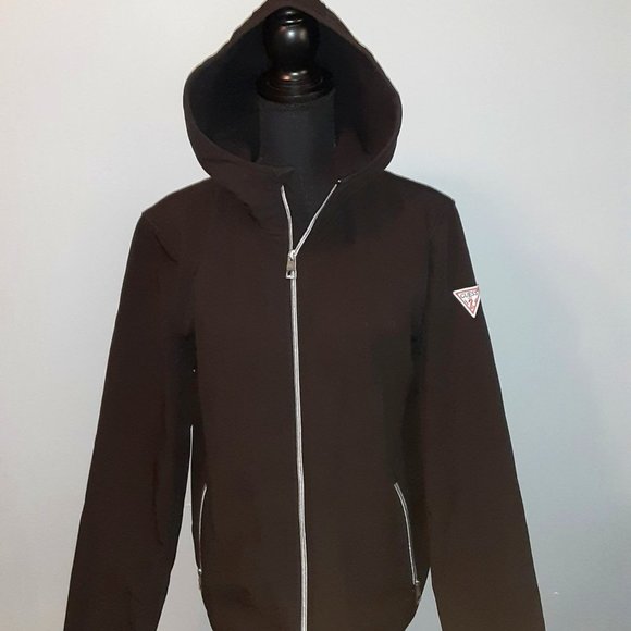 Guess Jackets & Blazers - Guess Hoodie Jacket Size Small Color Black